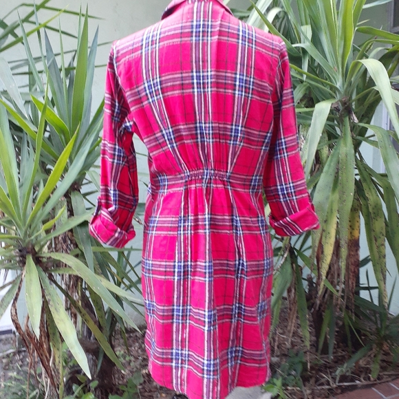 Victoria's Secret Other - Victoria's Secret Red Plaid Pajama Shirt Dress